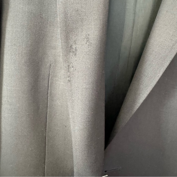 John Varvatos Blazer Coat Men’s 36R Two Button Jacket Black Wool Casual Suit - Picture 13 of 14